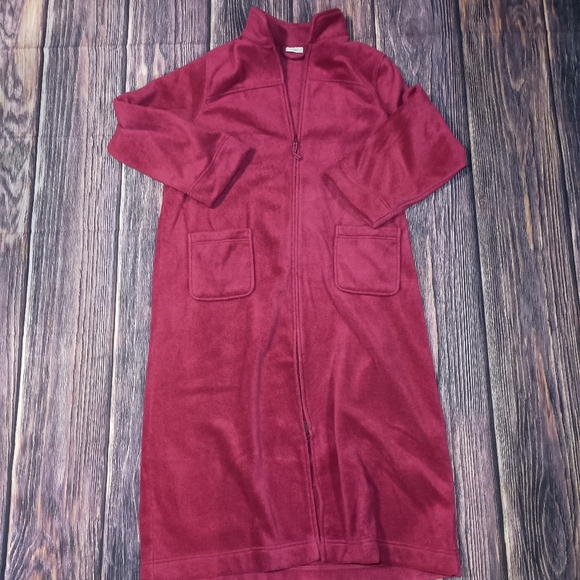 LL Bean full zip women's robe size large - Picture 1 of 8